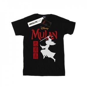 Disney meisjes Mulan Movie Warrior silhouet katoenen T-shirt