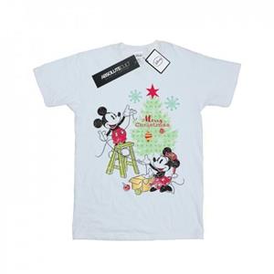 Disney meisjes Mickey en Minnie kerstboom katoenen T-shirt