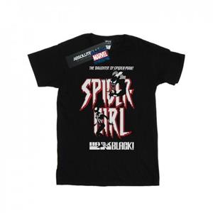 Marvel Girls Spider-Girl terug in zwart katoenen T-shirt