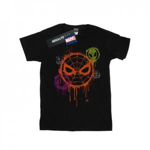 Marvel katoenen T-shirt voor meisjes Halloween Spiderman-icoon