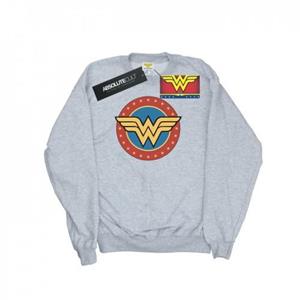 DC Comics Boys Wonder Woman Circle-logo sweatshirt