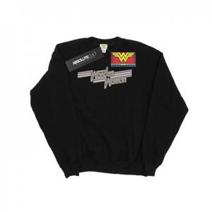 DC Comics Boys Wonder Woman Lines-logo sweatshirt