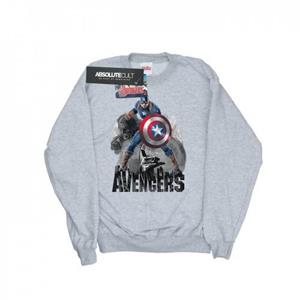 Marvel Boys Captain America Action Pose-sweatshirt