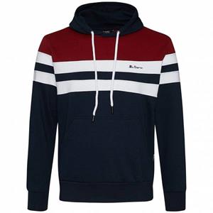 Ben Sherman Cut & Sew Panel Heren Hoody 0072229-MIDDERNACHT