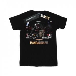 Star Wars Girls The Mandalorian Child On Board katoenen T-shirt