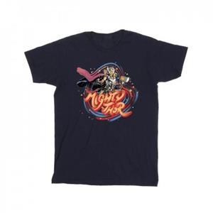 Marvel Girls Thor Love en Thunder Mighty Thor Swirl katoenen T-shirt