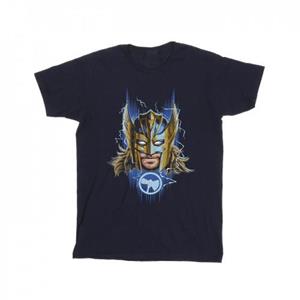 Marvel Girls Thor Love en Thunder Mask katoenen T-shirt