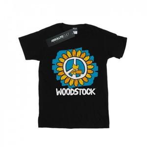 Woodstock meisjes bloem vrede katoenen T-shirt