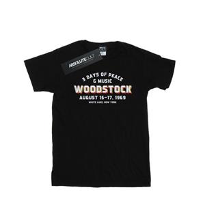 Woodstock Varsity 1969 katoenen T-shirt voor meisjes