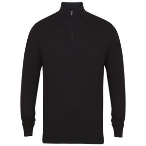 Henbury Heren sweatshirt met ritssluiting XS