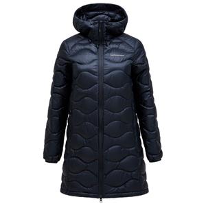 Peak Performance  Women's Helium Down Parka - Lange jas, zwart/blauw