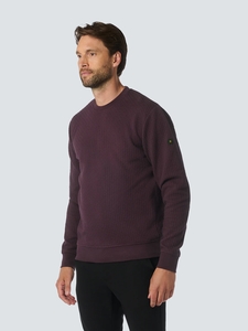 No Excess Heren sweater 25100908 083 aubergine