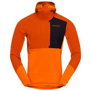 Norrøna  Lofoten Thermal Pro Hood - Fleecetrui, rood/oranje