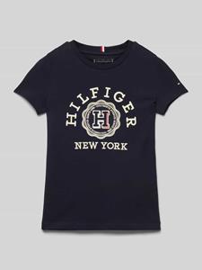 Tommy Hilfiger Teens Regular fit T-shirt met labelstitching