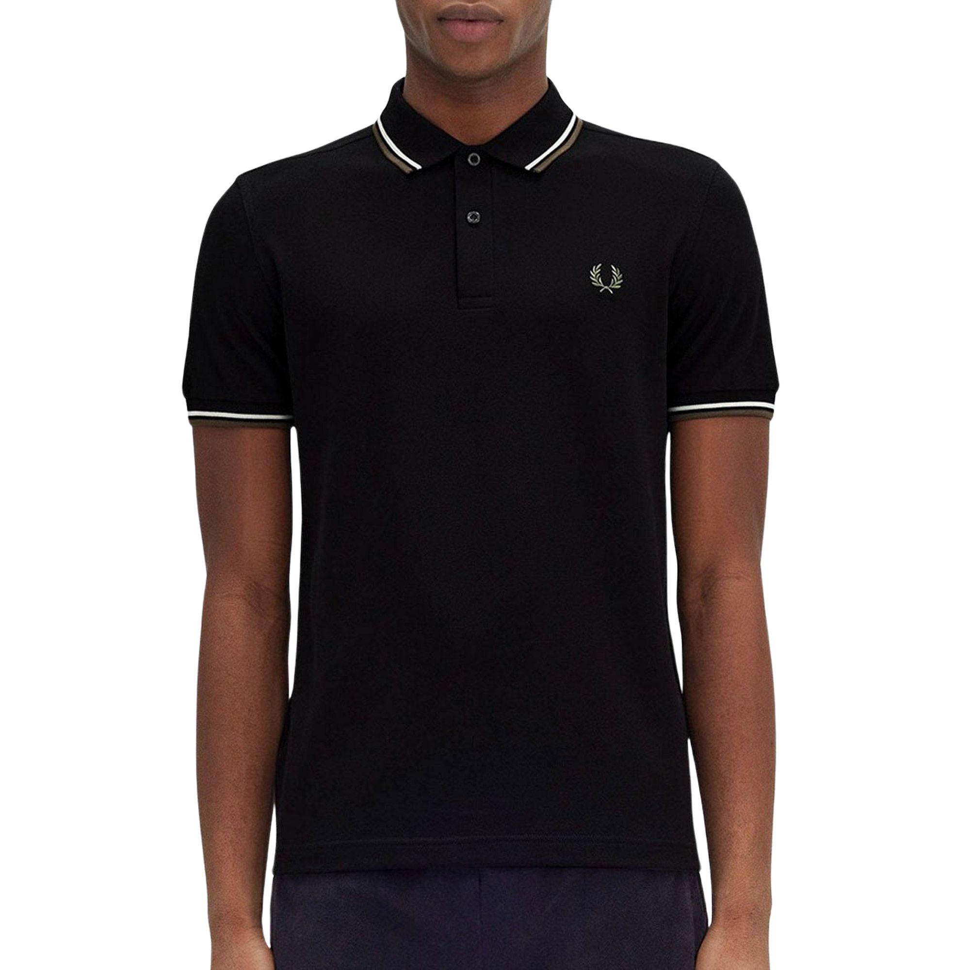 Fred Perry Twin Tipped Polo Shirt, Black