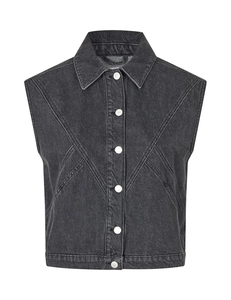 MbyM Kastine-m gilet black washed -