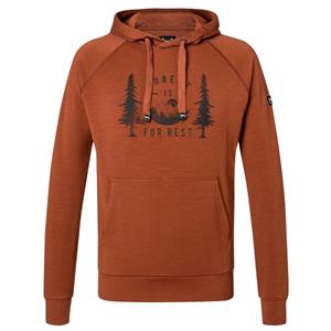 Super.Natural  Favourite For Rest Hoodie - Merinohoodie, rood