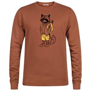 GreenBomb  Animal Raccoon Hike Wild Pullover Cotton - Trui, bruin