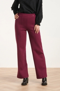 Smashed Lemon 24590 stretchy paarse flared broek