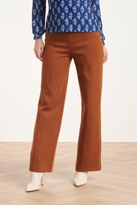 Smashed Lemon 24590 stretchy cognac flared broek