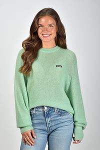 Rotate trui Light Knit met raglanmouwen groen