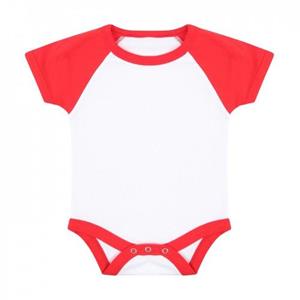 Larkwood Baby Essential honkbalbodysuit met korte mouwen