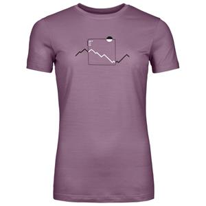 Ortovox  Women's 150 Cool Peak Focus T-Shirt - Merinoshirt, roze/purper