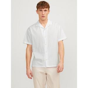 Jack & Jones Overhemd met korte mouwen JJESUMMER RESORT LINEN BLEND SHIRT SS SN