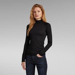 G-Star RAW Col Top Lecite Slim - Zwart - Dames