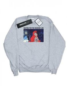 Disney heren de kleine zeemeermin wachtend op het weekend katoenen sweatshirt