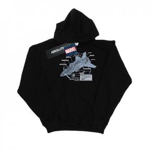 Marvel Heren The Avengers Quinjet Breakdown-hoodie