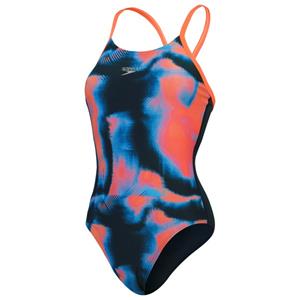 Speedo  Women's Allover Fixed Crossback - Badpak, blauw