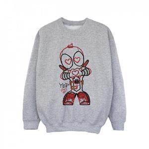 Marvel Girls Deadpool Love Beam Line-sweatshirt