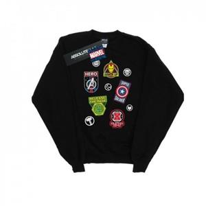 Marvel Girls Avengers held badges sweatshirt