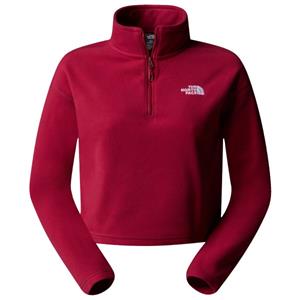 The North Face  Women's 100 Glacier Cropped 1/4 Zip - Fleecetrui, rood