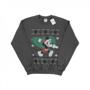 Disney Heren Mickey Mouse Kerstboom Sweatshirt