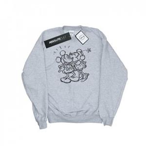 Disney Heren Mickey en Minnie Mouse Kiss Sketch Sweatshirt