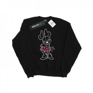 Disney Heren Minnie Mouse Outline Polka Dot Sweatshirt