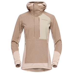 Norrøna  Women's Lofoten Thermal Pro Hood - Fleecetrui, beige/bruin