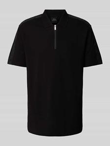 Armani Exchange Regular fit poloshirt met labelstitchings