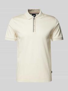 Boss Slim fit poloshirt met labeldetail, model 'Polston'