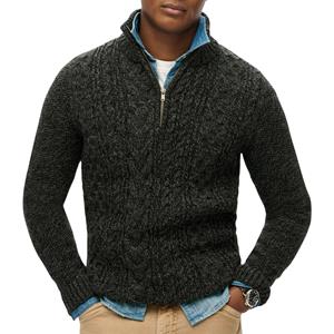 Superdry Jacob Cable Knit Half Zip Trui Heren