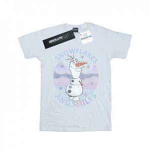 Disney jongens Frozen 2 Olaf sneeuwvlokken en glimlacht T-shirt