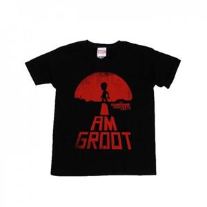 Marvel Boys Guardians of the Galaxy I Am Groot rood T-shirt