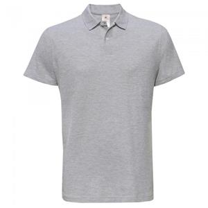 B&C Heren ID.001 gemêleerd poloshirt