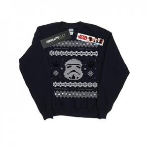 Star Wars Heren Stormtrooper Kerst Fair Isle Sweatshirt