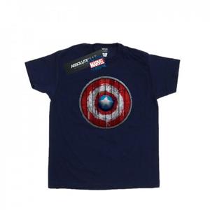 Marvel Boys Captain America houten schild T-shirt