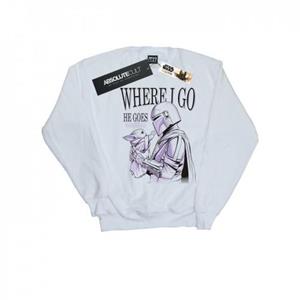 Star Wars Heren The Mandalorian Where I Go Sweatshirt