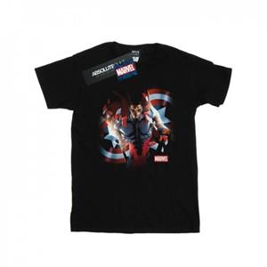 Marvel Boys Captain America Sam Wilson Shield doorbraak T-shirt