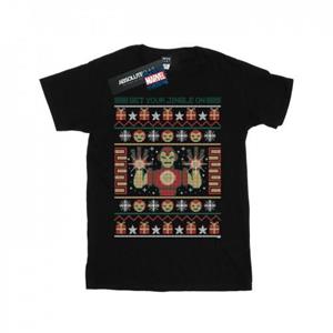 Marvel Boys Iron Man krijg je Jingle op Fair Isle T-shirt